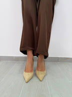 Slingback scamosciate