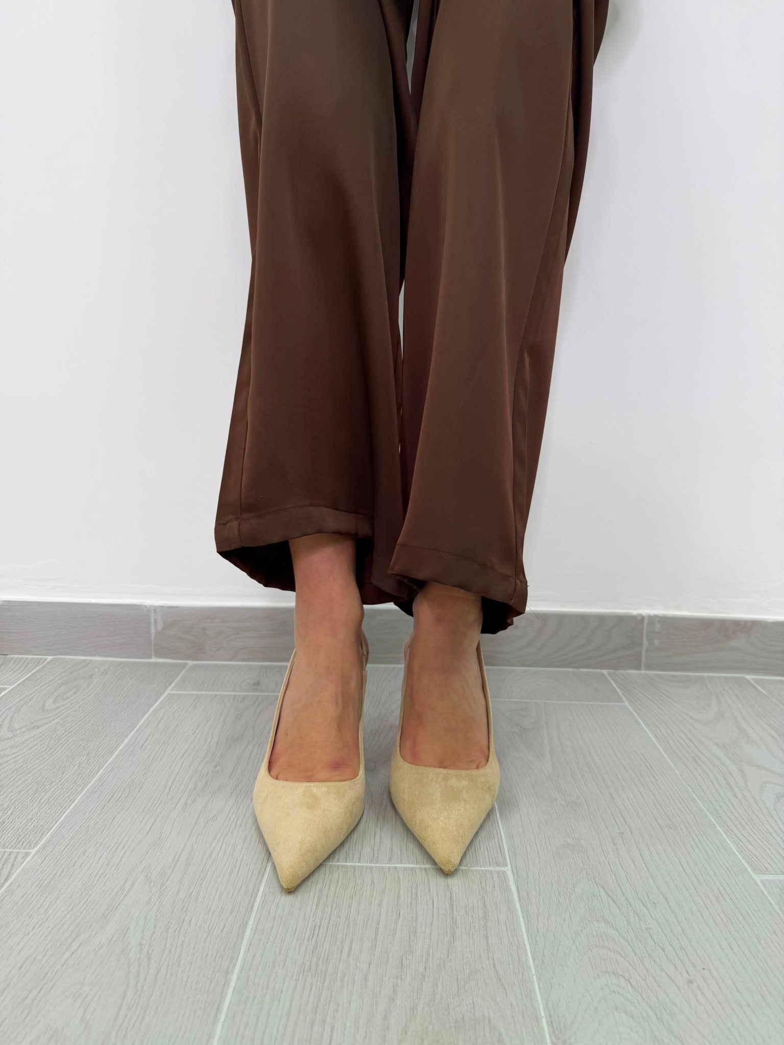 Slingback scamosciate